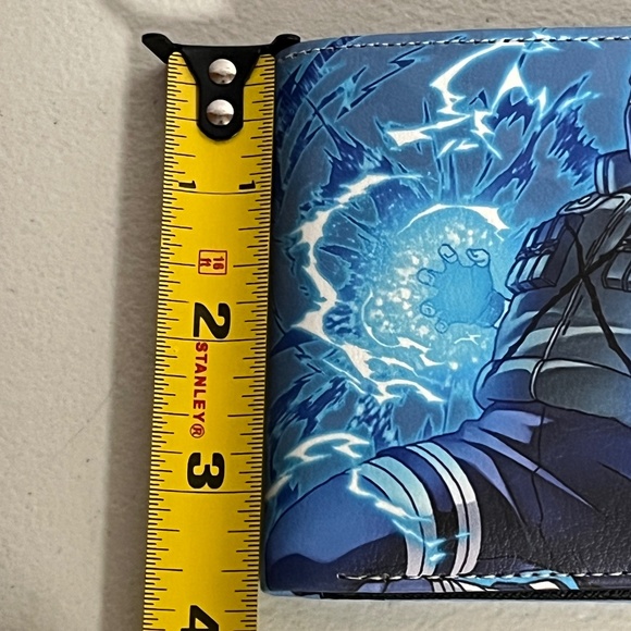 Naruto Kakashi Hatake Faux Leather Wallet Blue Anime New - Picture 8 of 8